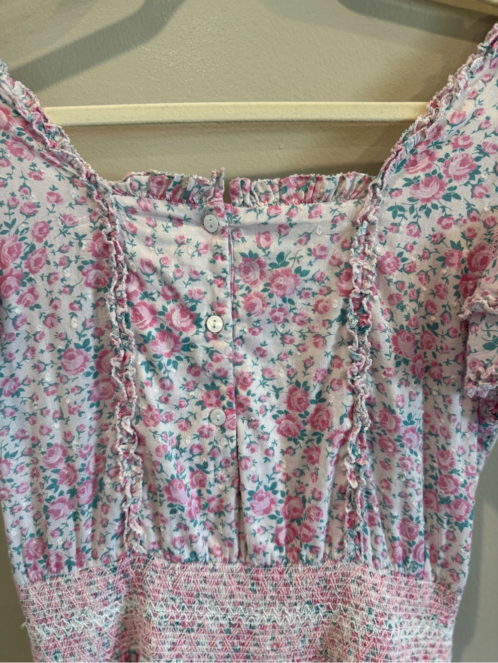 LoveShackFancy Pink Mini Dress Stanton | EUC | Size XS - Picture 11 of 13
